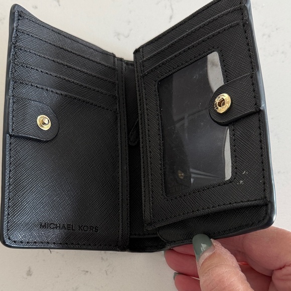 Michael Kors Black Pebbled Leather Wallet - Picture 3 of 6